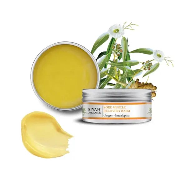 Baume de récupération pour muscles endoloris au gingembre et à l'eucalyptus