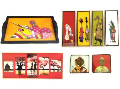 Cuadros Africanos en Vidrio