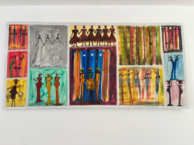Cuadro Africano-Arte Étnico en Relieve - Imagen 3