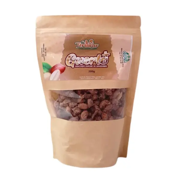 Cacahuates Cubiertos de Jengibre