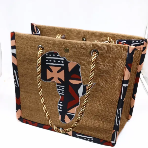 Bolso Africano de Cuero Marrón para Mujer – Elegancia Artesanal con Identidad